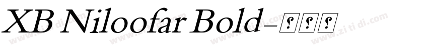XB Niloofar Bold字体转换